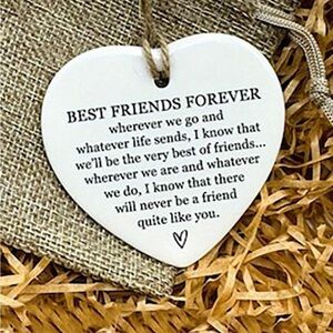 Friends Forever Wooden Heart
